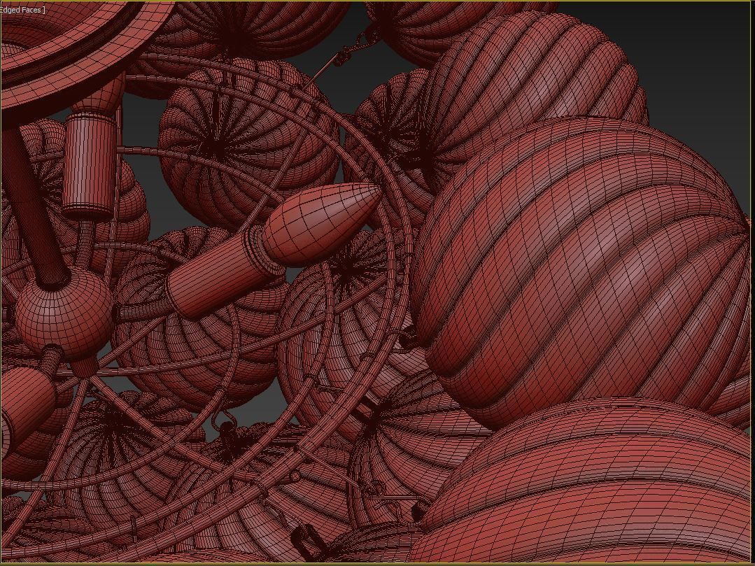 RH Talia Flushmount 3D model_11