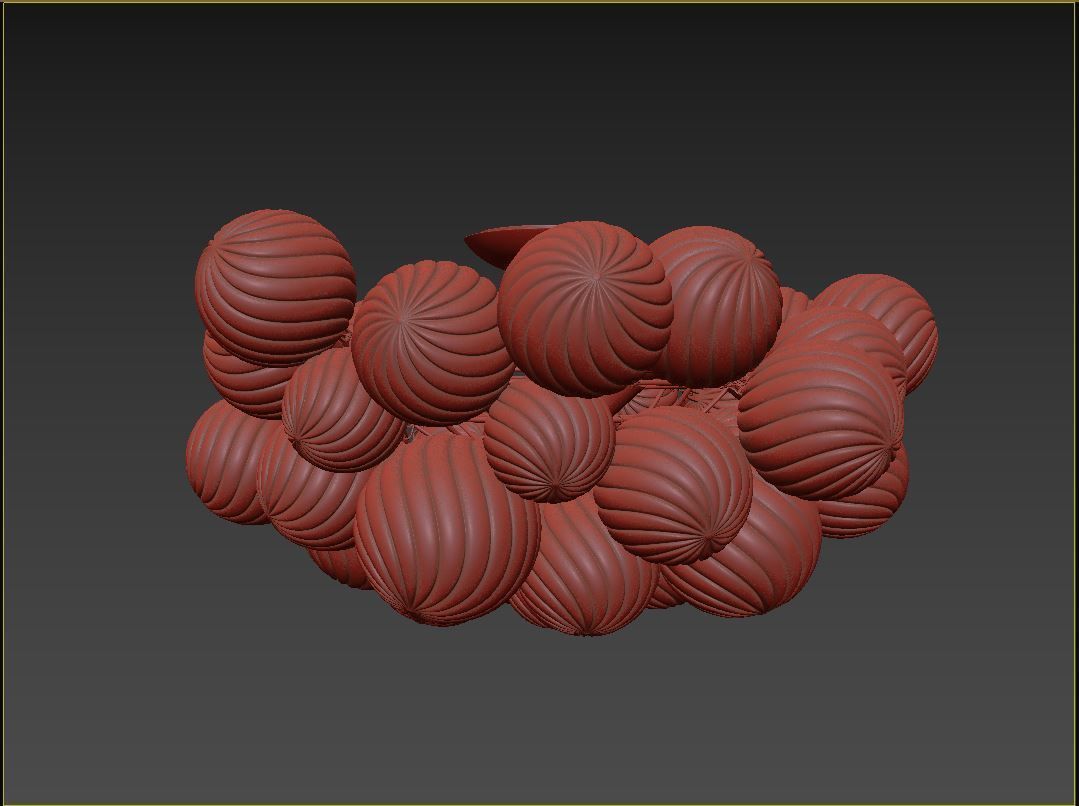 RH Talia Flushmount 3D model_8