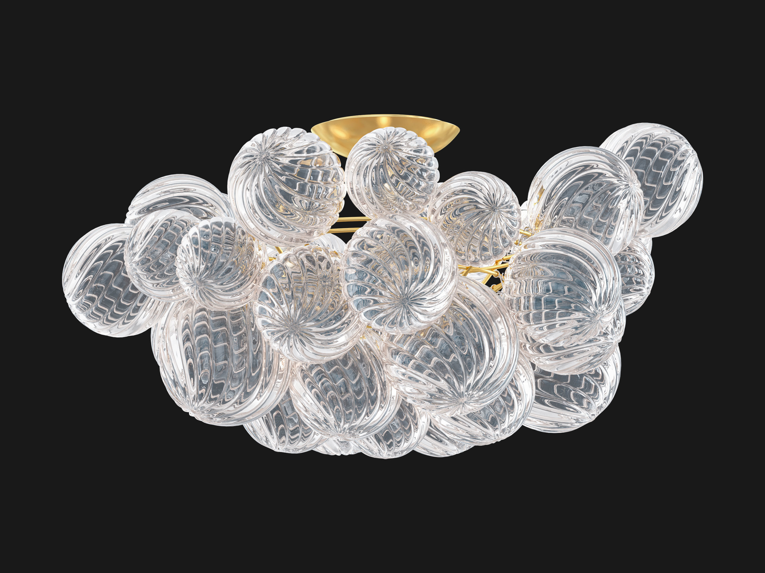 RH Talia Flushmount 3D model_5