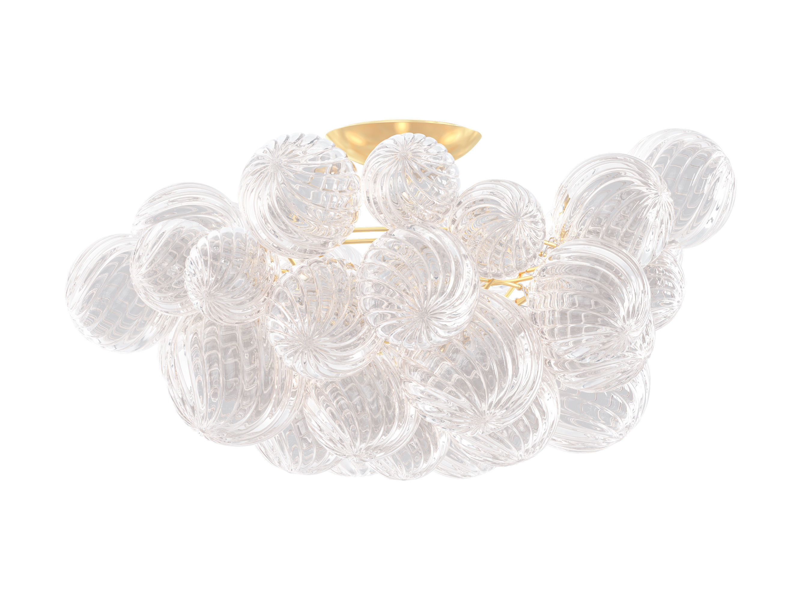 RH Talia Flushmount 3D model_2