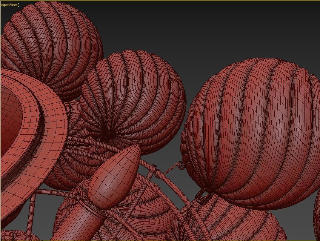 RH Talia Flushmount 3D model_12