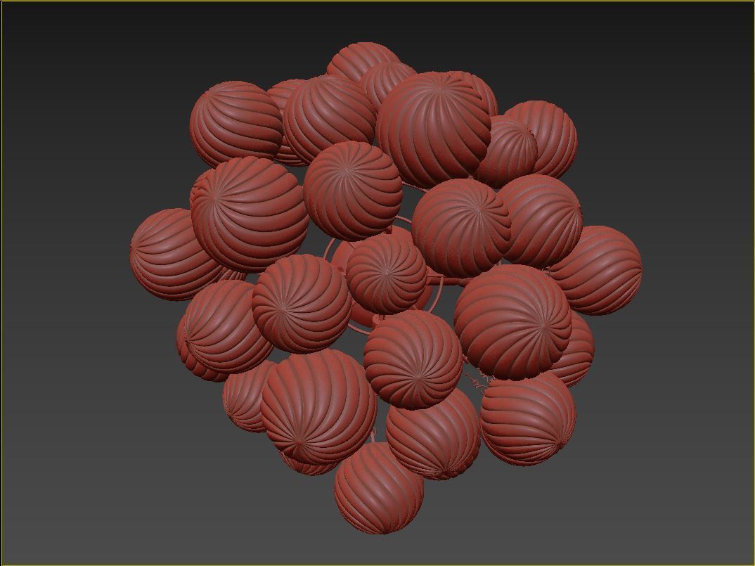 RH Talia Flushmount 3D model_10