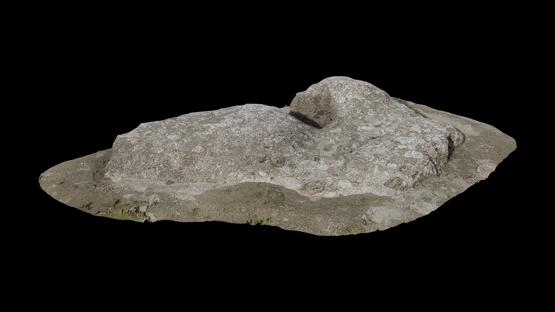 Anydrafts Riverway Rock 58 Low-poly 3D model_7