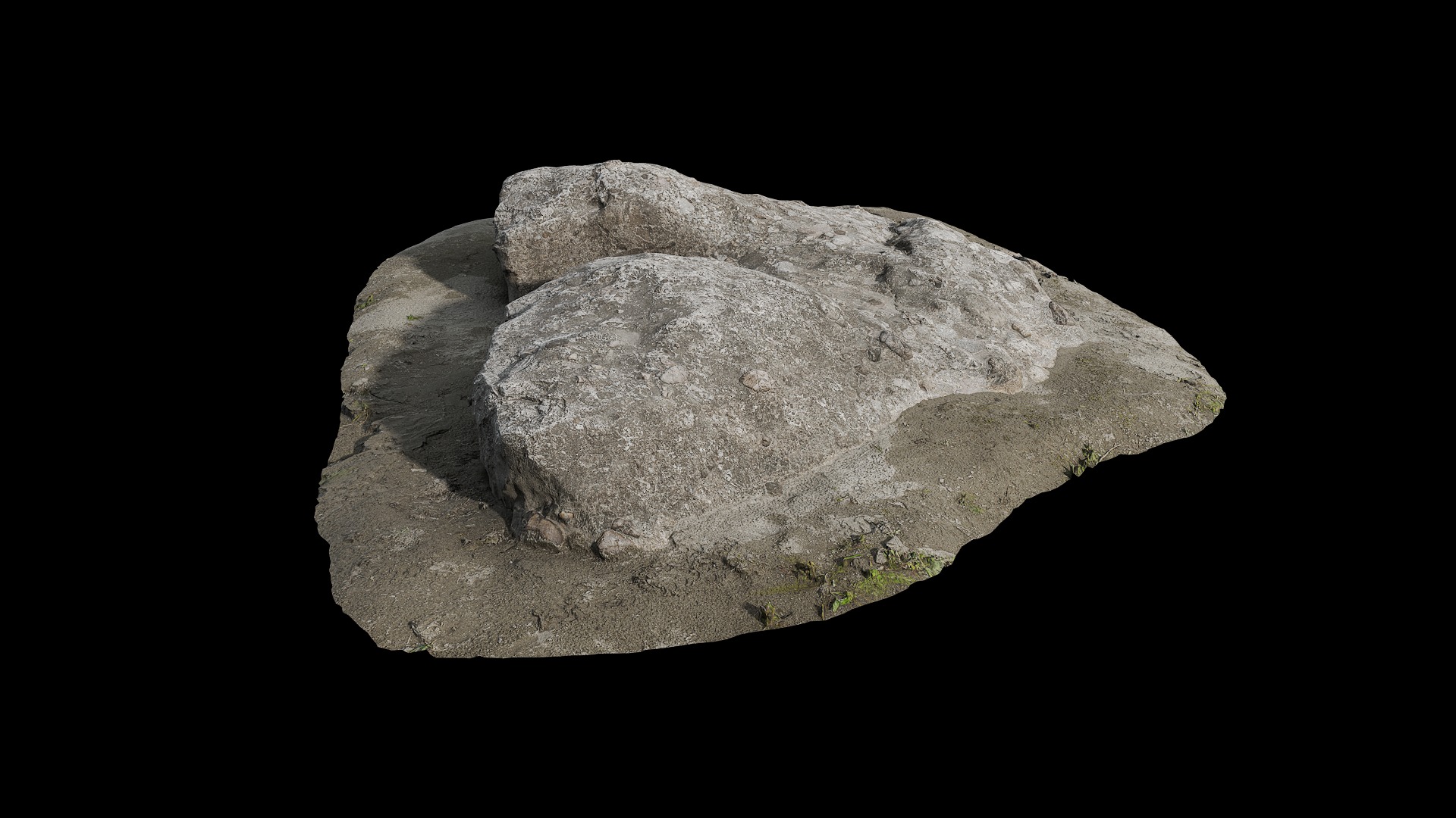 Anydrafts Riverway Rock 58 Low-poly 3D model_3