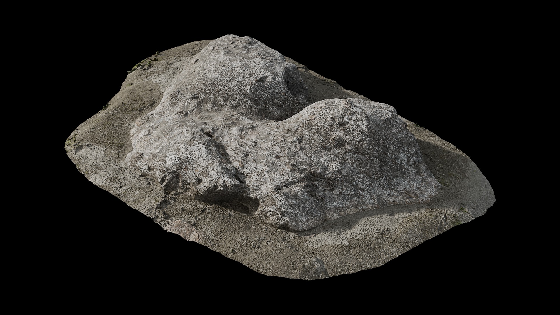 Anydrafts Riverway Rock 58 Low-poly 3D model_6