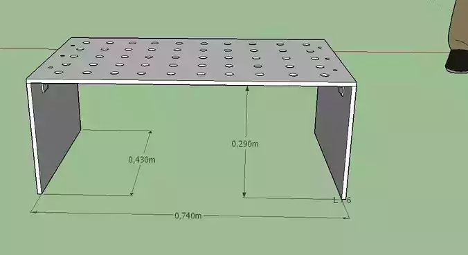stand monitor 57 inch metal