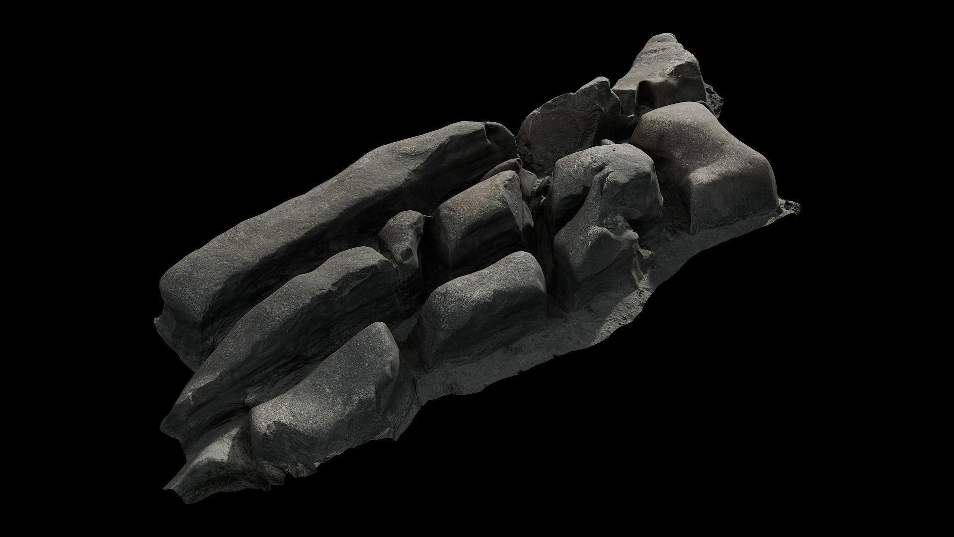 Anydrafts Riverway Rock 59 Low-poly 3D model_1