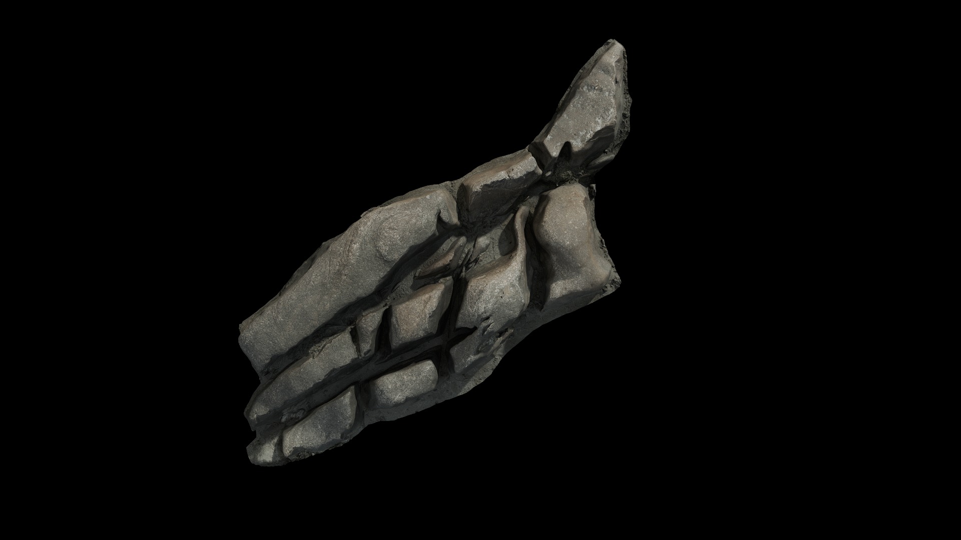 Anydrafts Riverway Rock 59 Low-poly 3D model_5