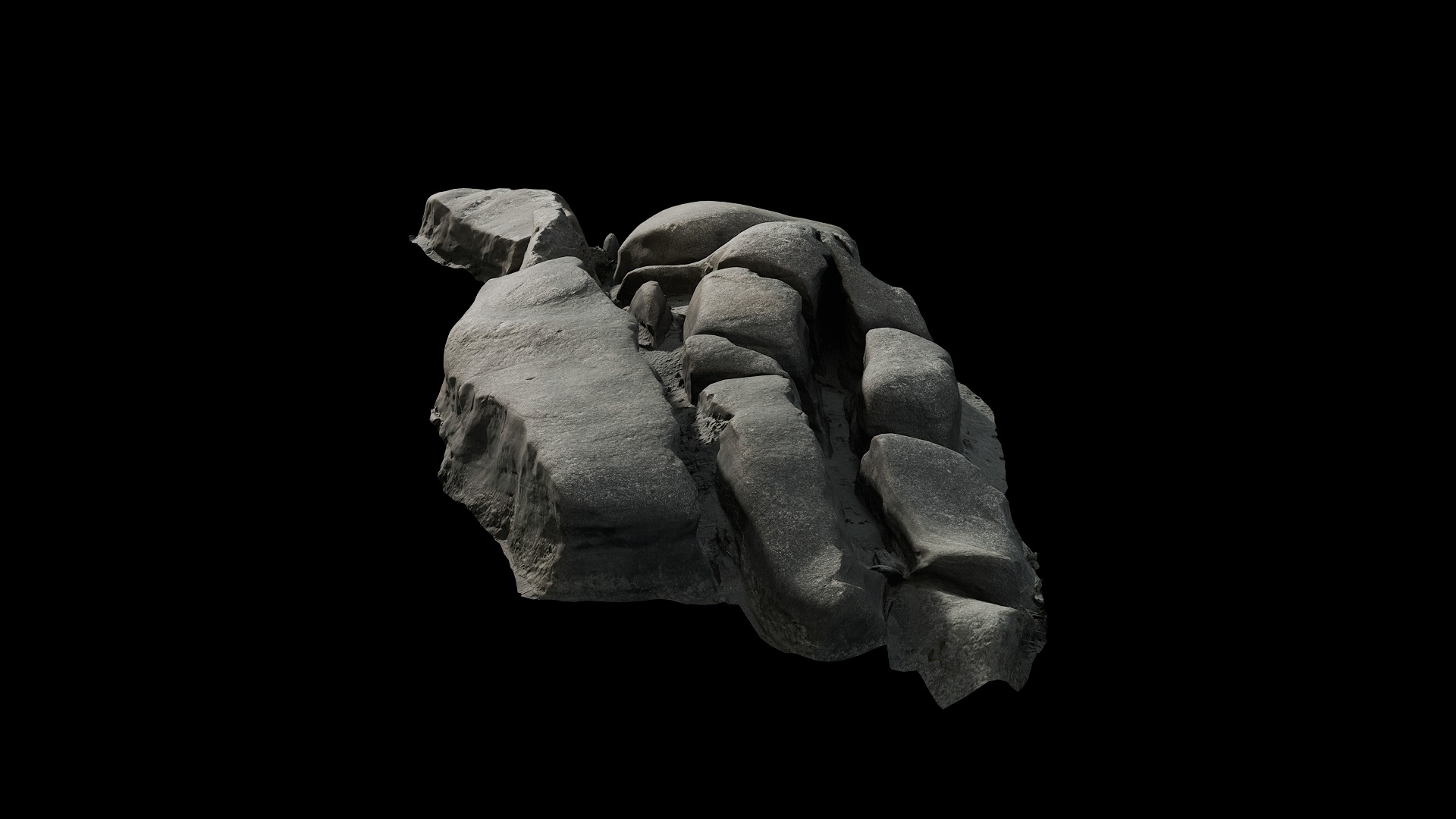 Anydrafts Riverway Rock 59 Low-poly 3D model_4