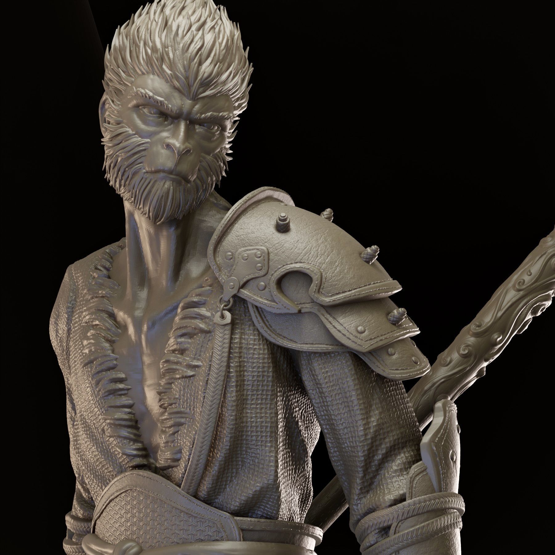 Wukong 3D print model_9