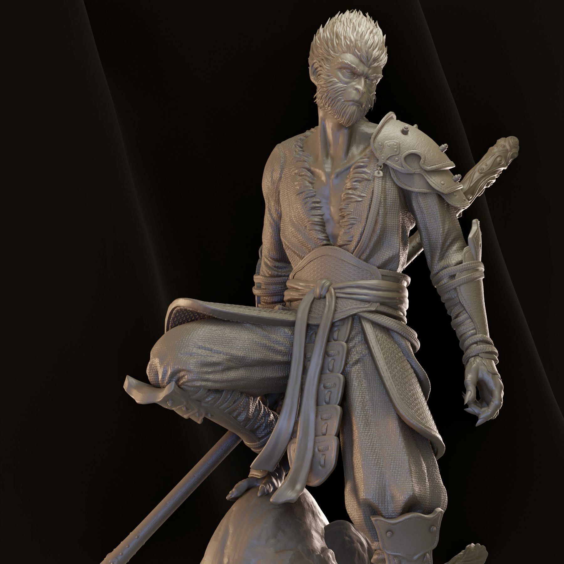 Wukong 3D print model_3