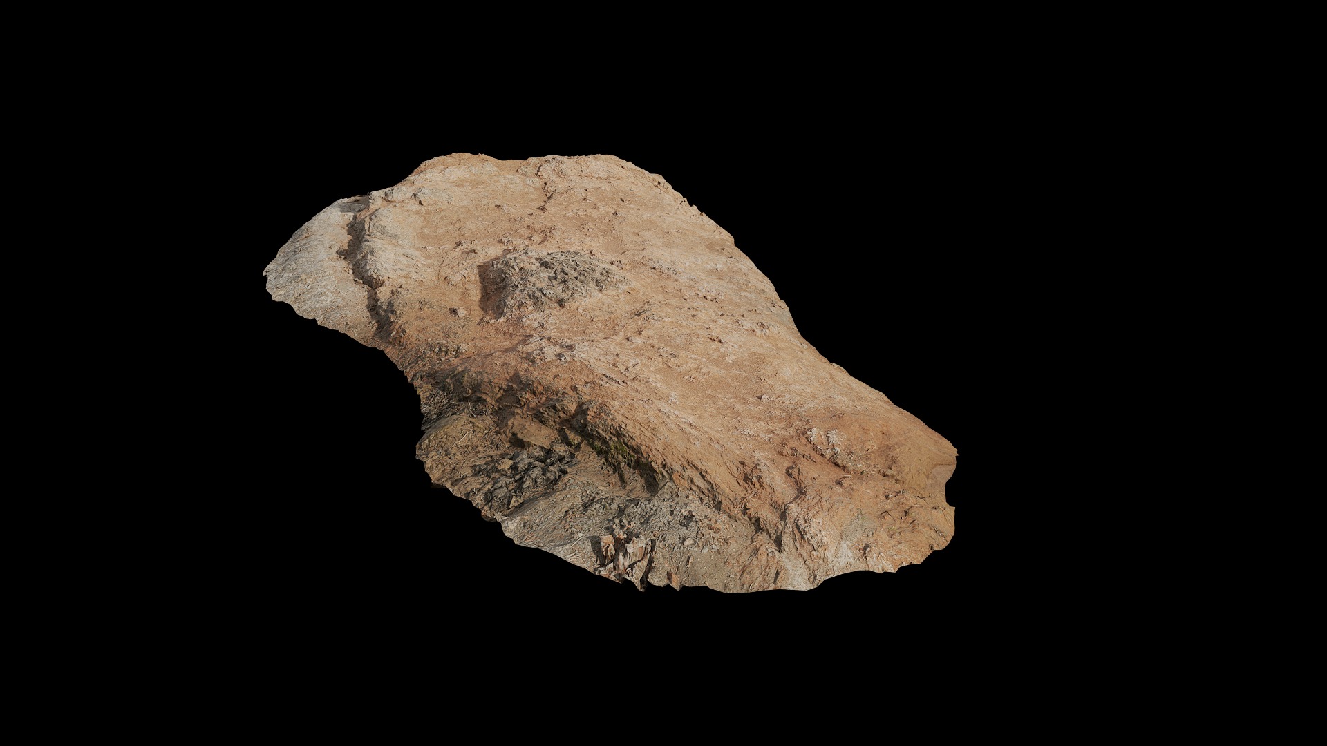 Anydrafts Riverway Rock 60 Low-poly 3D model_3