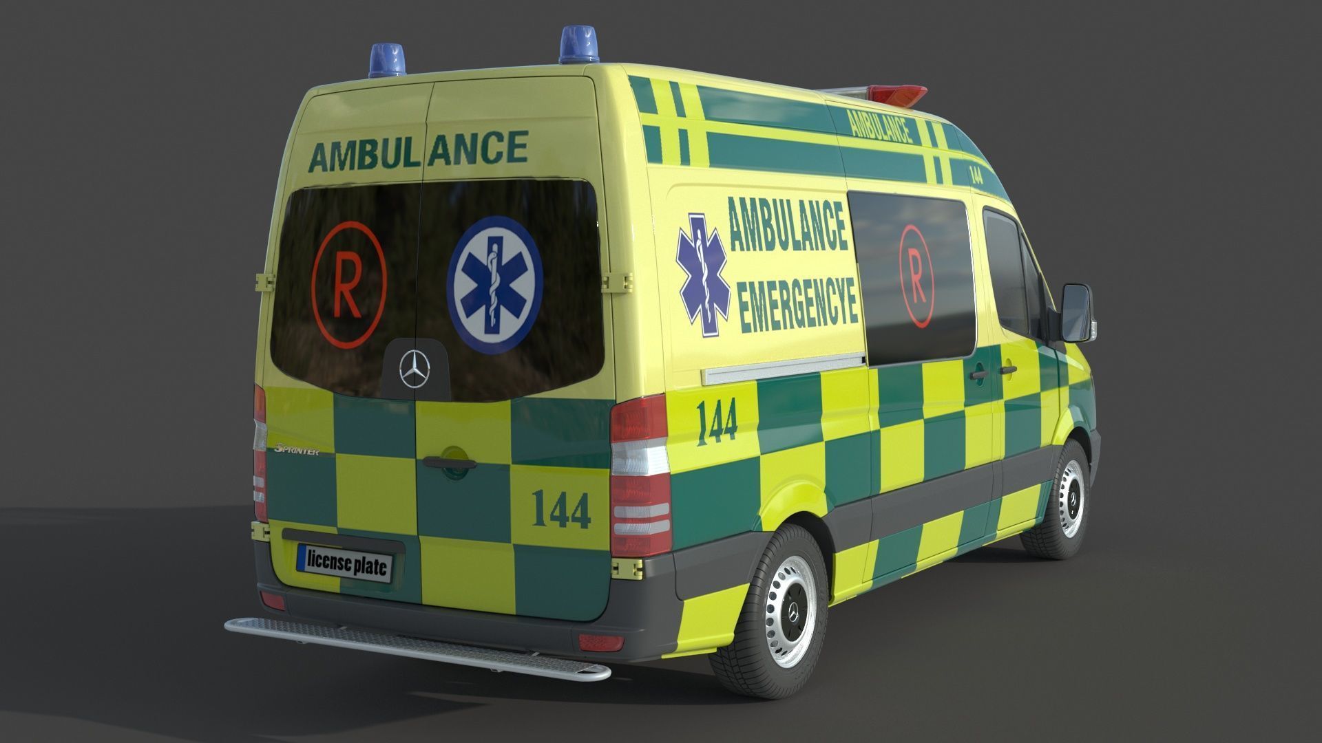 Mercedes Benz Sprinter Ambulance 3D model_6