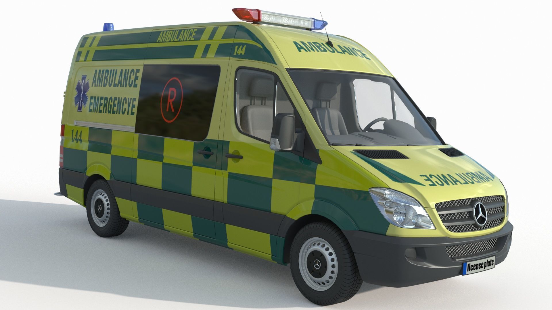 Mercedes Benz Sprinter Ambulance 3D model_1