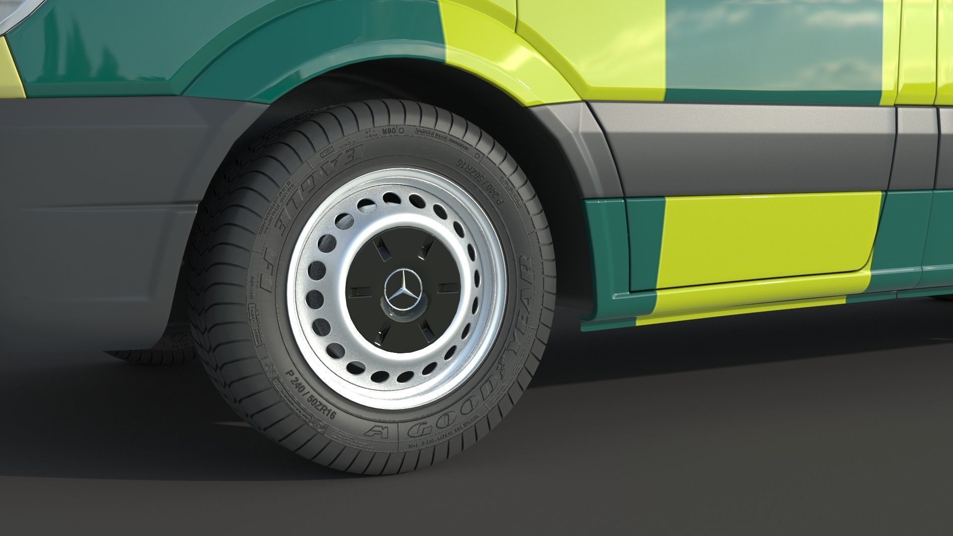 Mercedes Benz Sprinter Ambulance 3D model_7