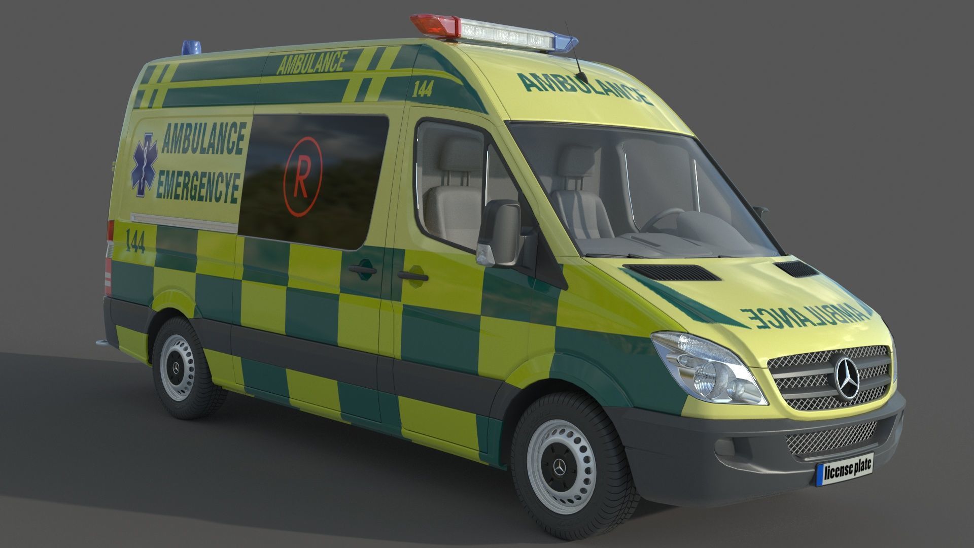 Mercedes Benz Sprinter Ambulance 3D model_2