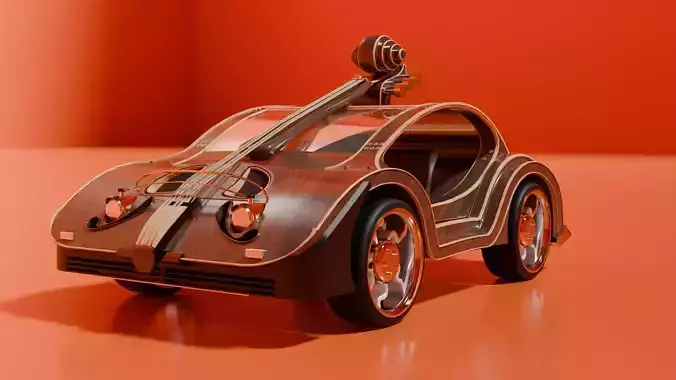 Violin car 3D model