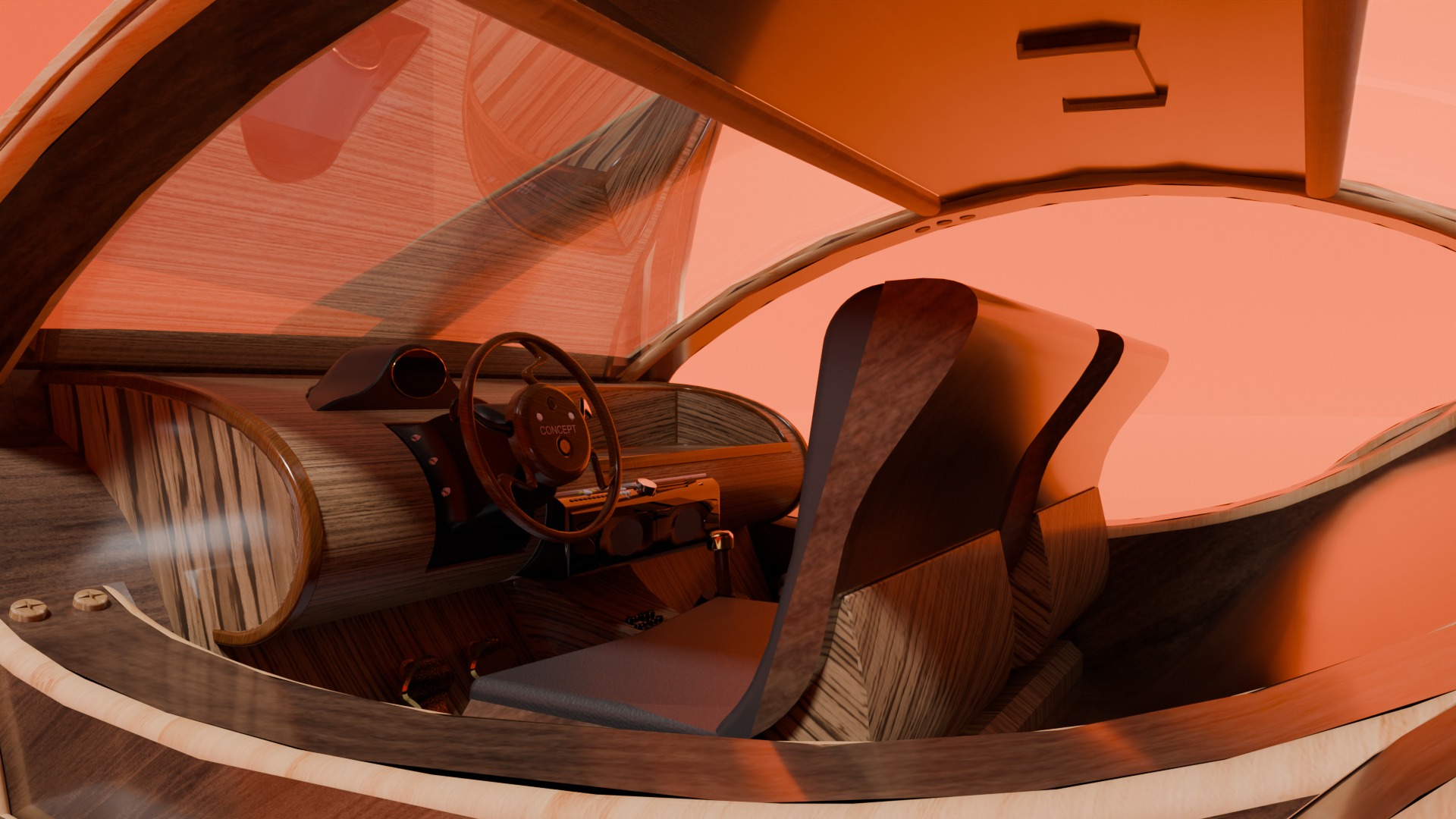 Violin car 3D model_10