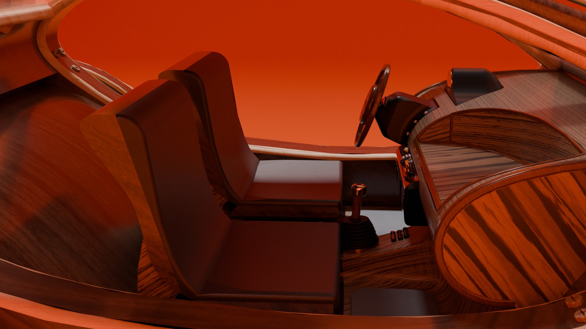 Violin car 3D model_9