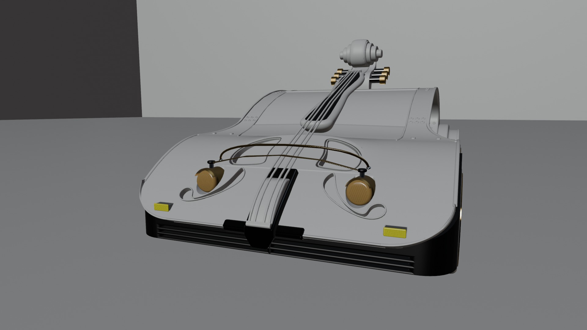 Violin car 3D model_5