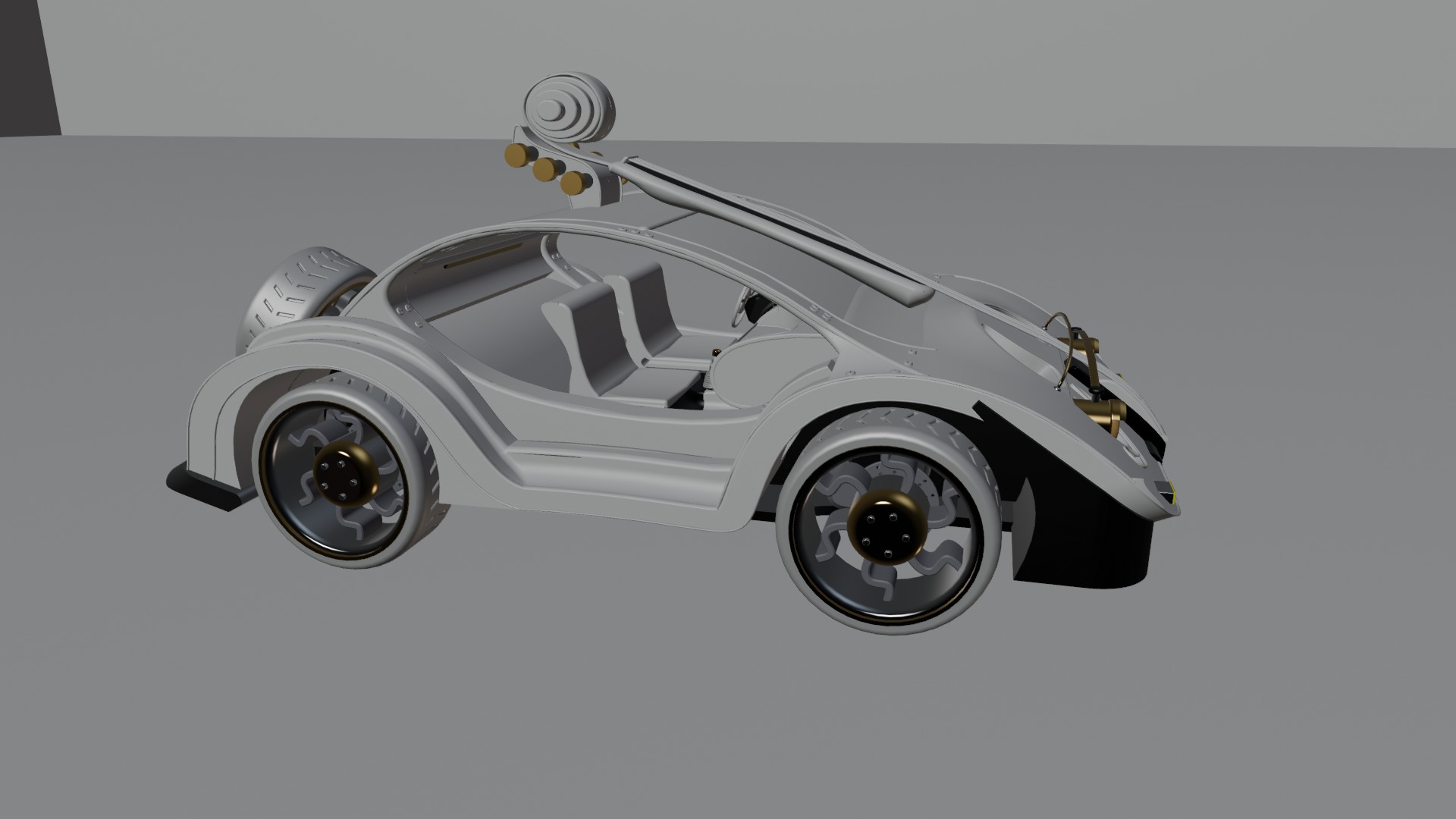 Violin car 3D model_13