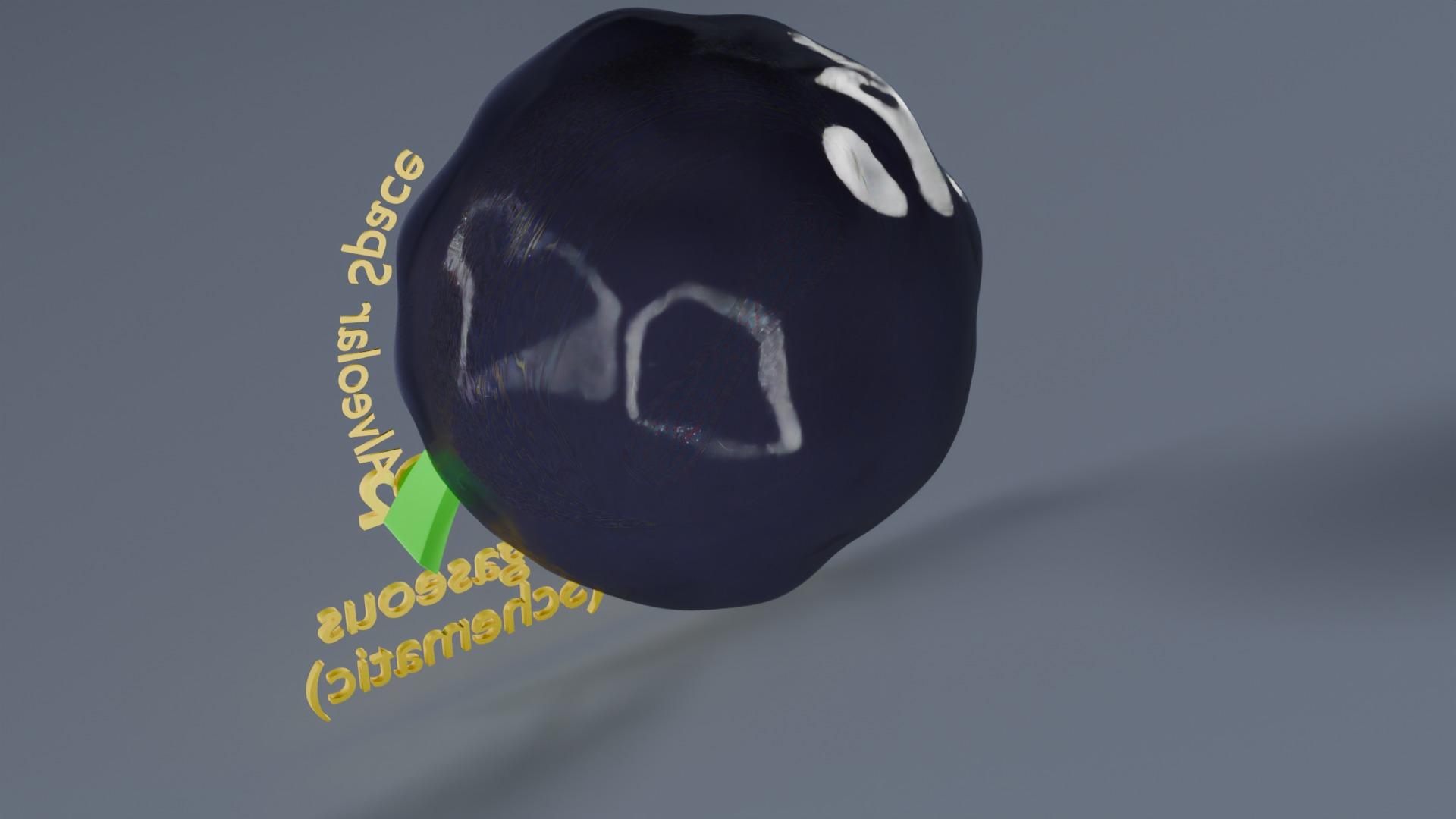 Respiratory Lung Gas Exchange Schematic Low-poly 3D model_46