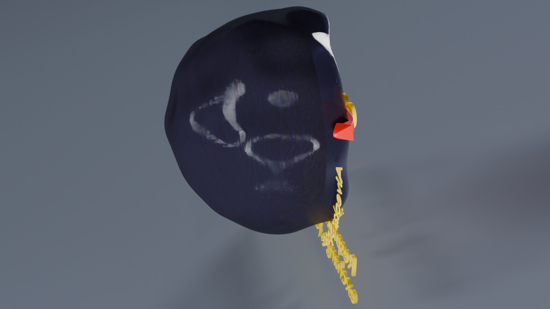 Respiratory Lung Gas Exchange Schematic Low-poly 3D model_35