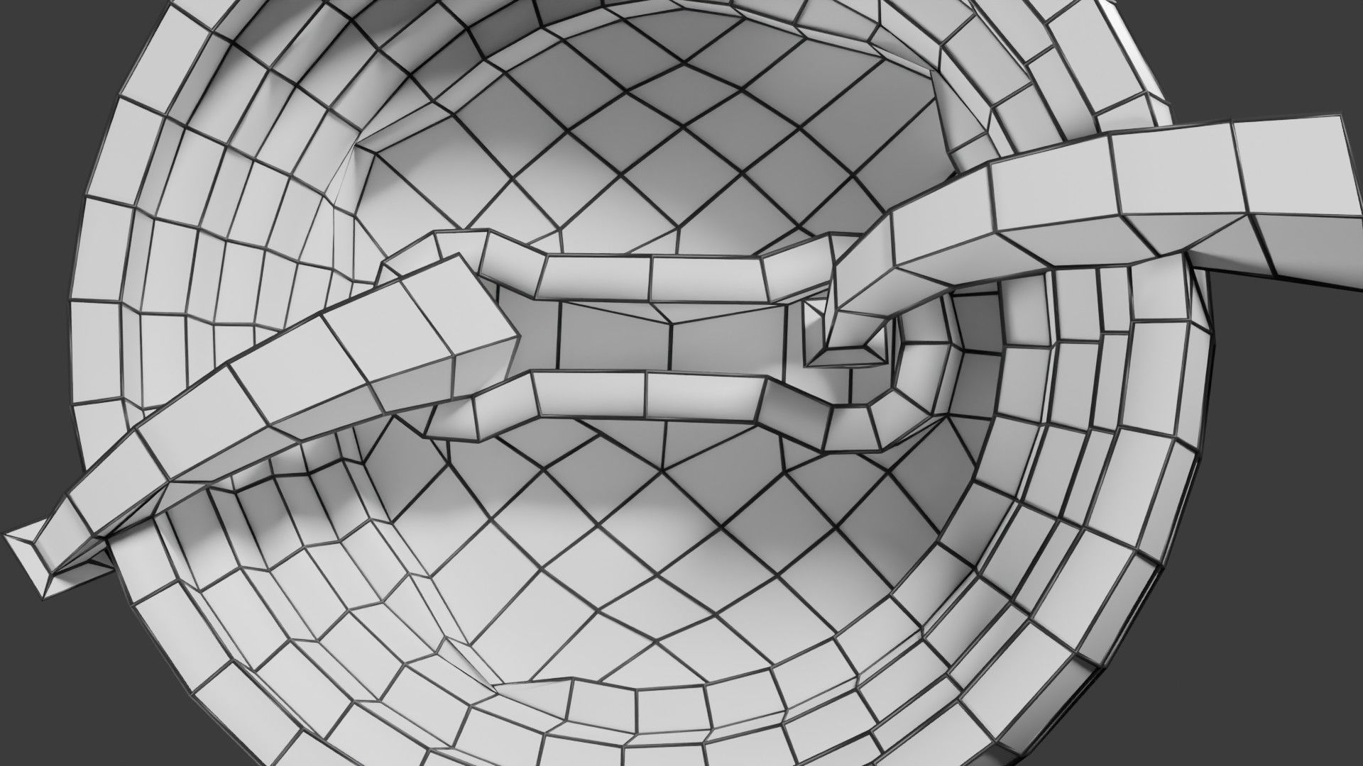 Respiratory Lung Gas Exchange Schematic Low-poly 3D model_29