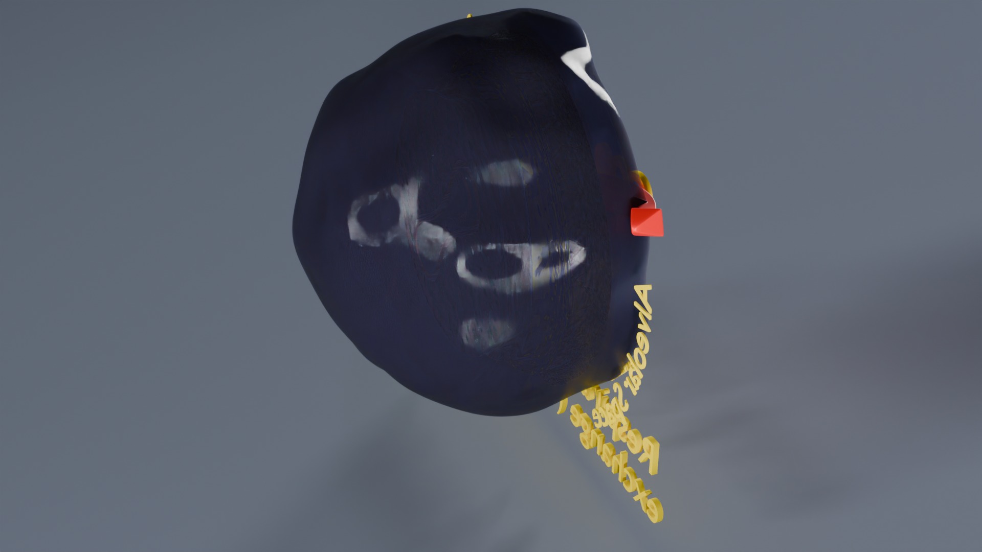 Respiratory Lung Gas Exchange Schematic Low-poly 3D model_36