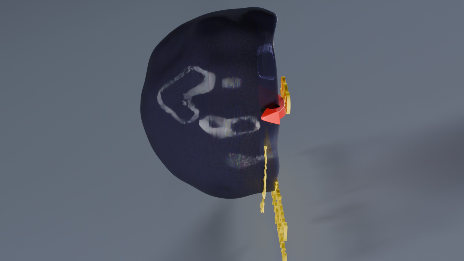 Respiratory Lung Gas Exchange Schematic Low-poly 3D model_34