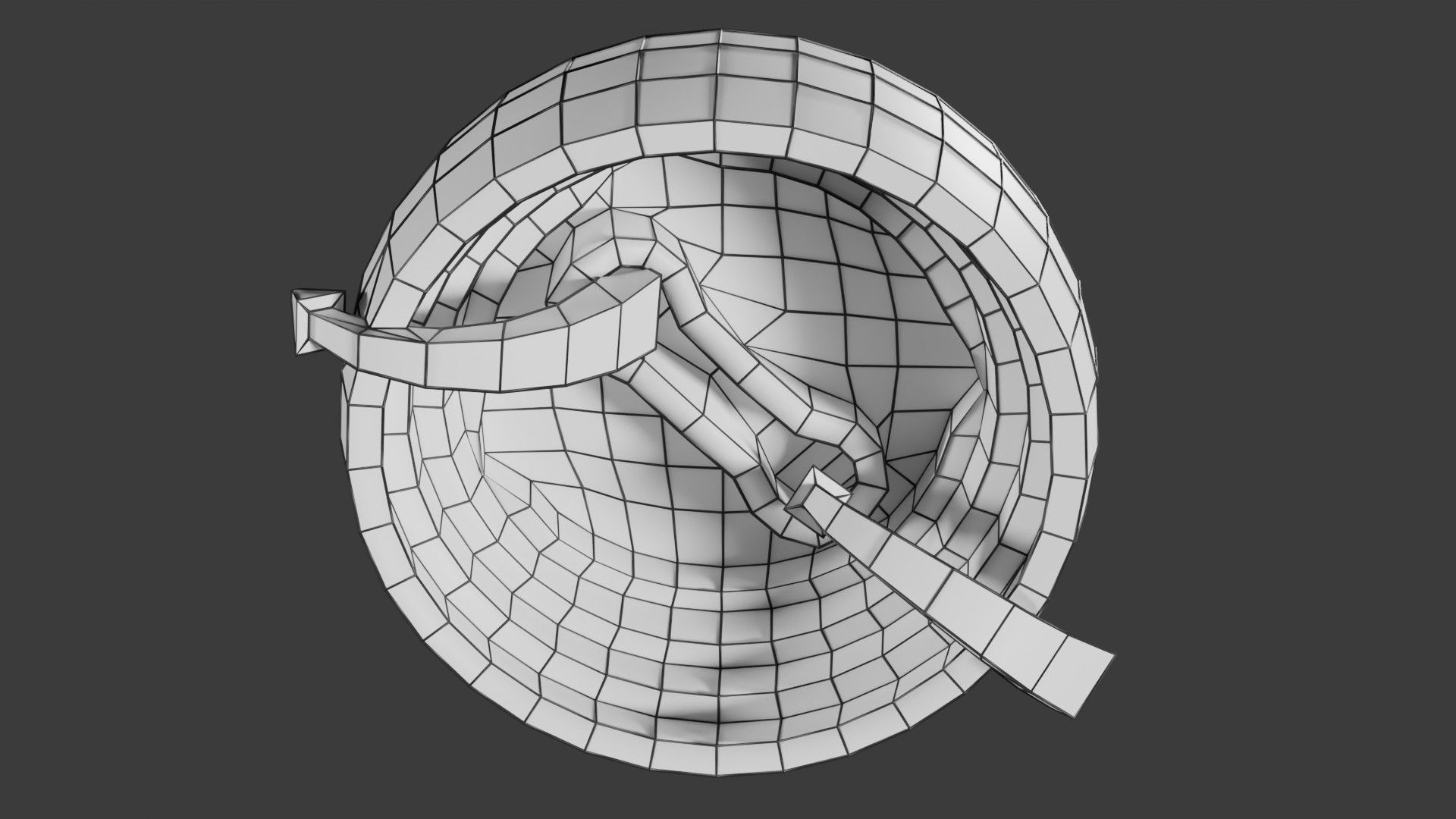 Respiratory Lung Gas Exchange Schematic Low-poly 3D model_17