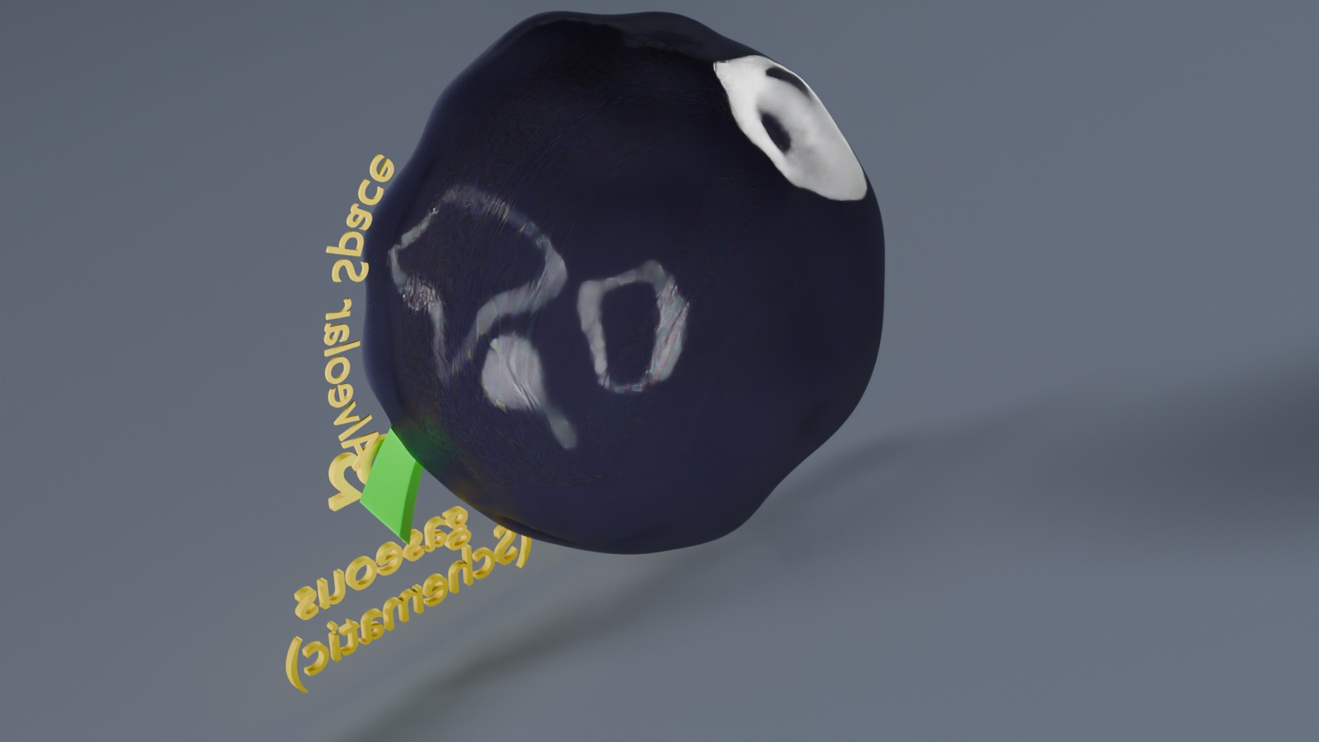 Respiratory Lung Gas Exchange Schematic Low-poly 3D model_47