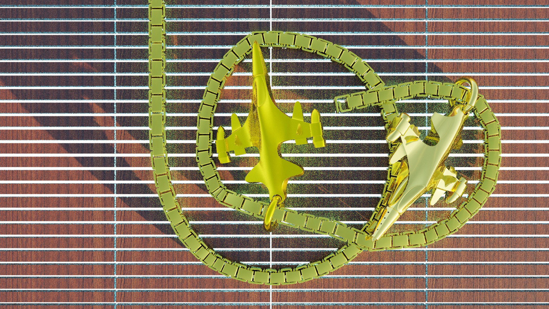 Sukhoi Su-35S Fighter jet gold pendant 3D print models 3D print model_31