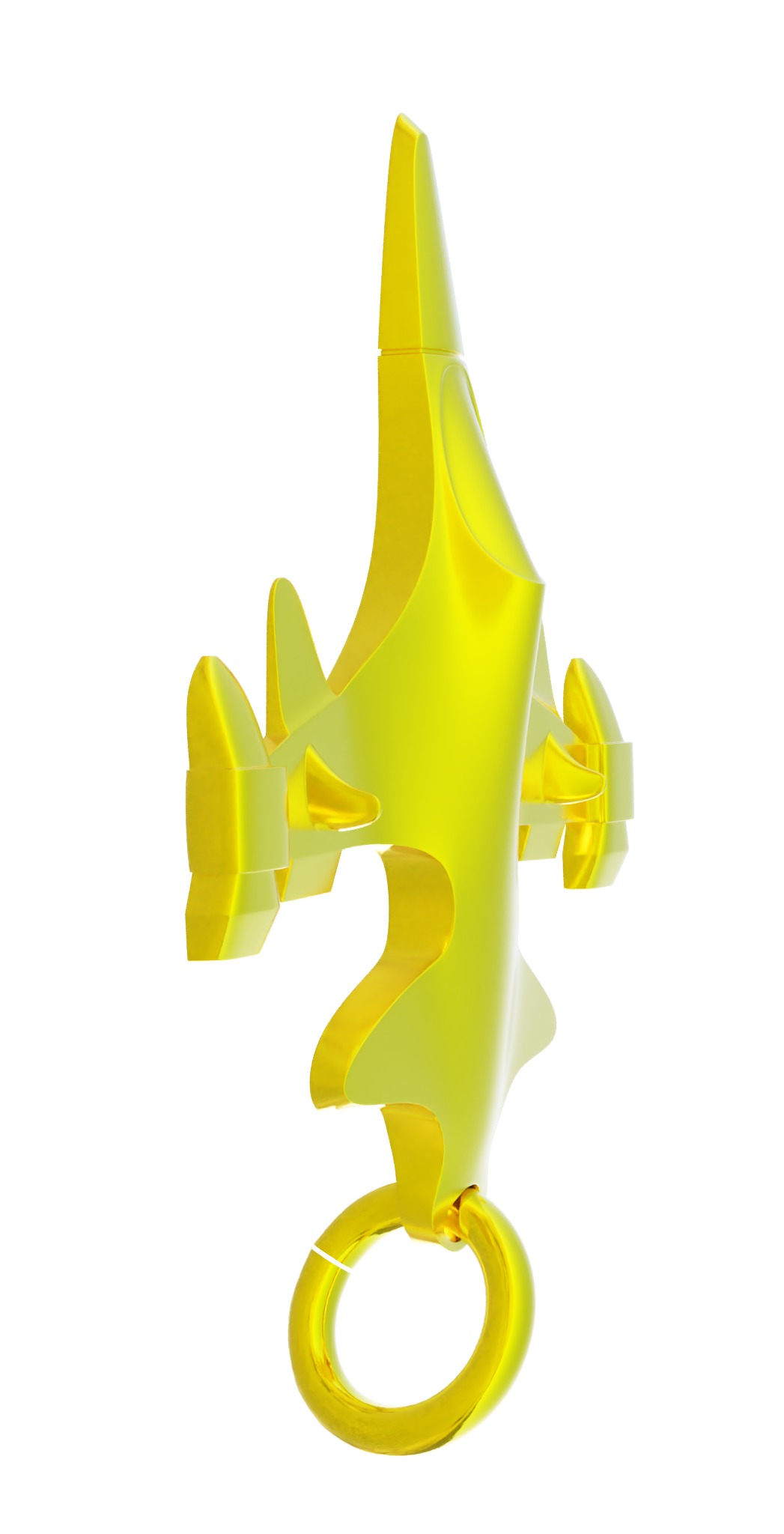 Sukhoi Su-35S Fighter jet gold pendant 3D print models 3D print model_20