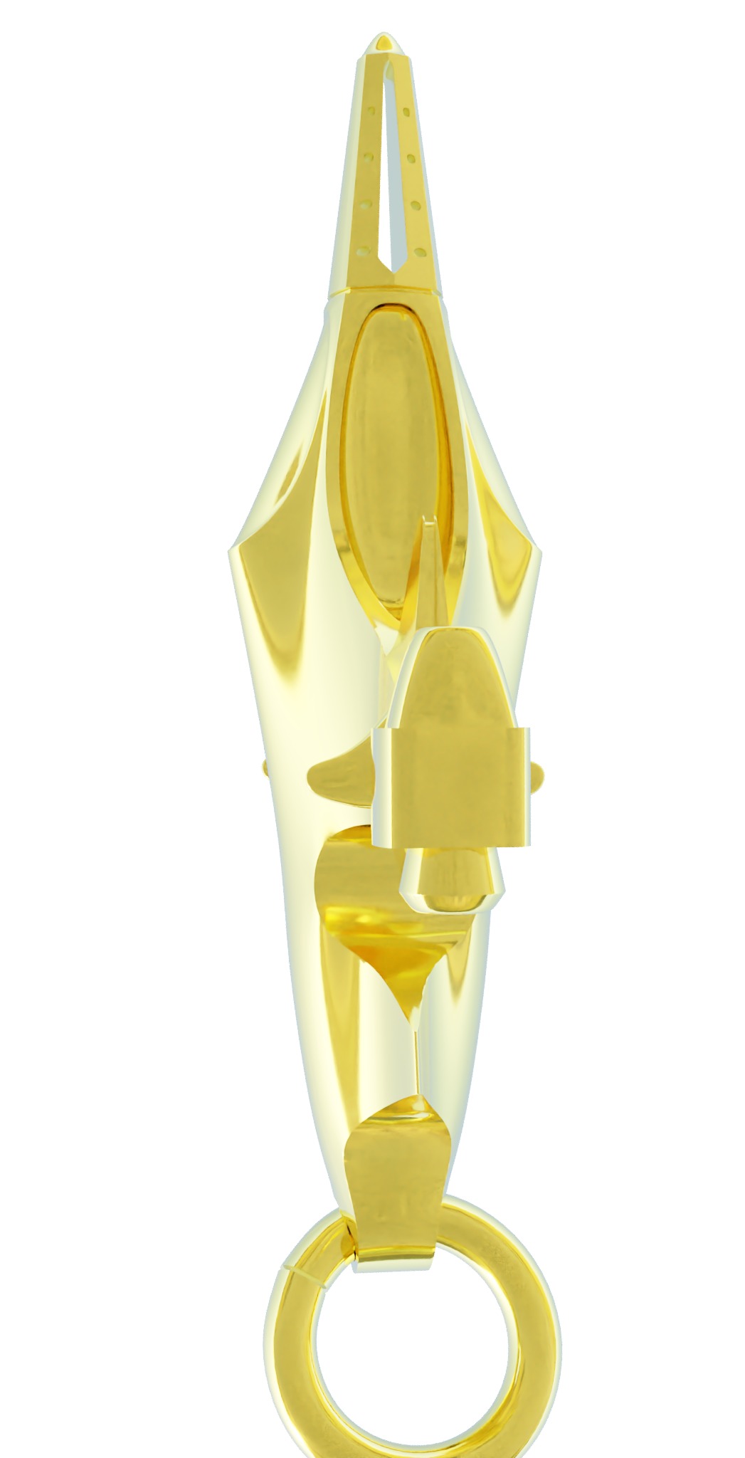 Sukhoi Su-35S Fighter jet gold pendant 3D print models 3D print model_36