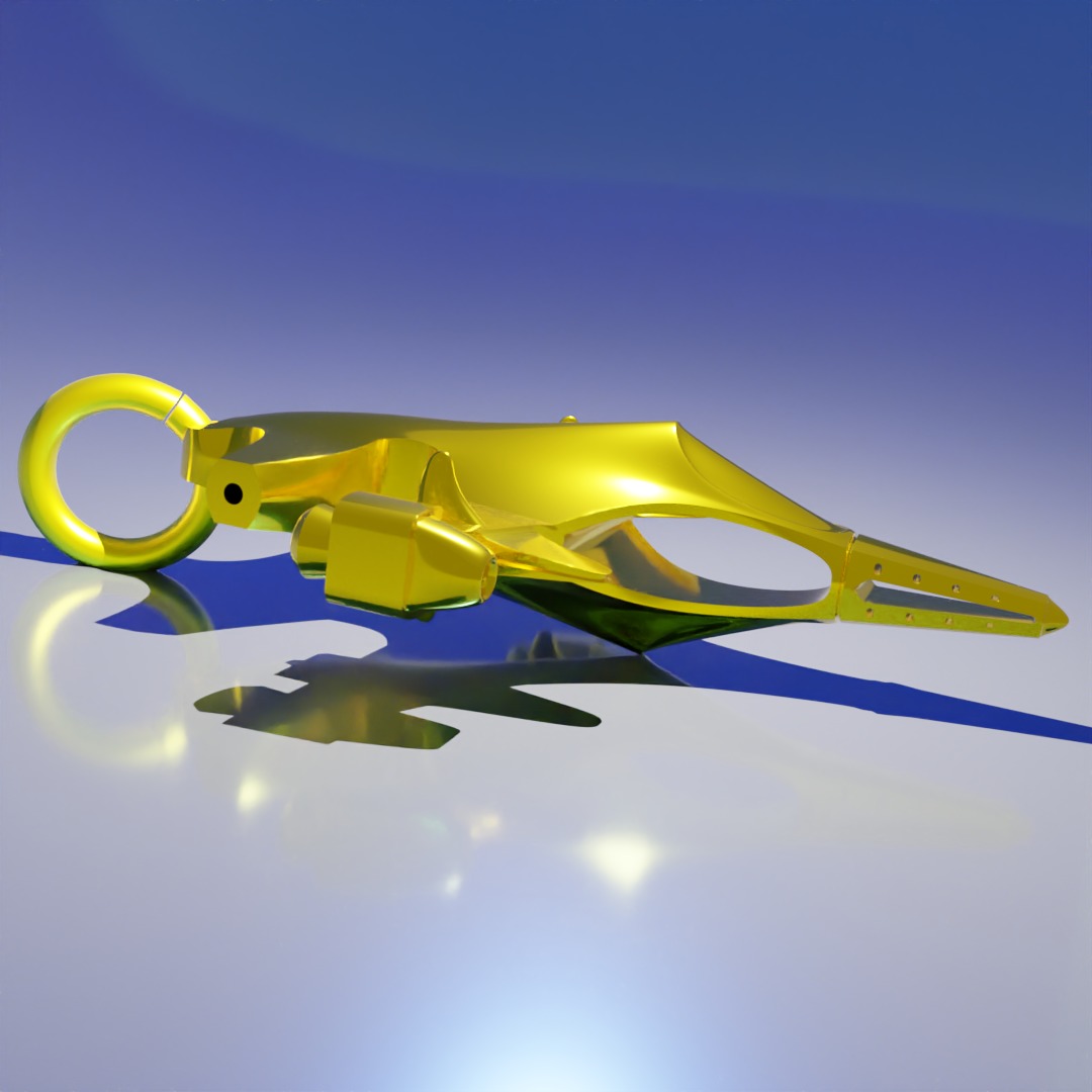 Sukhoi Su-35S Fighter jet gold pendant 3D print models 3D print model_8