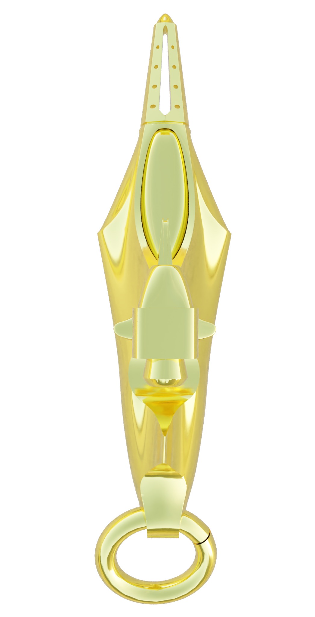 Sukhoi Su-35S Fighter jet gold pendant 3D print models 3D print model_33