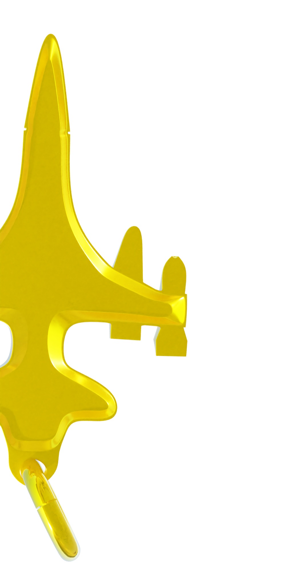 Sukhoi Su-35S Fighter jet gold pendant 3D print models 3D print model_25