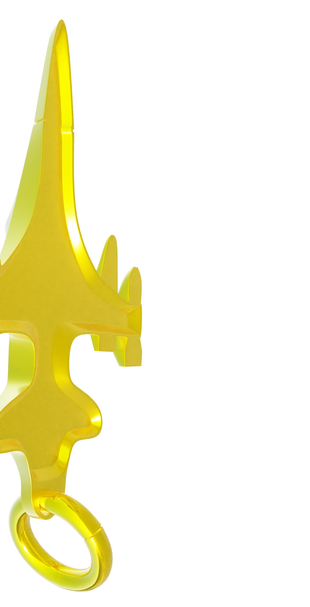 Sukhoi Su-35S Fighter jet gold pendant 3D print models 3D print model_18