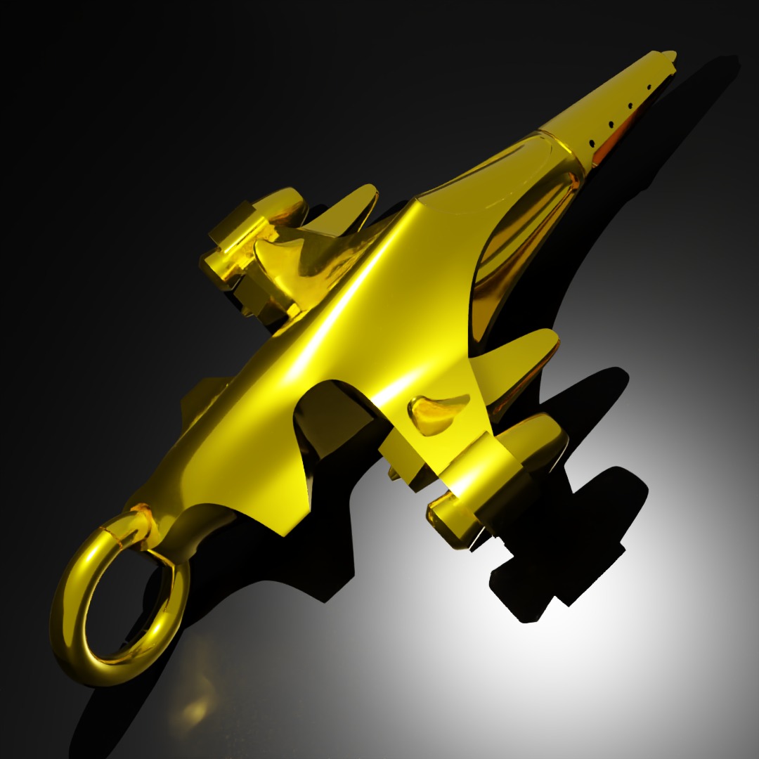 Sukhoi Su-35S Fighter jet gold pendant 3D print models 3D print model_10