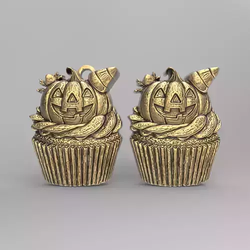 hallowen pumpkin cupcake decor 