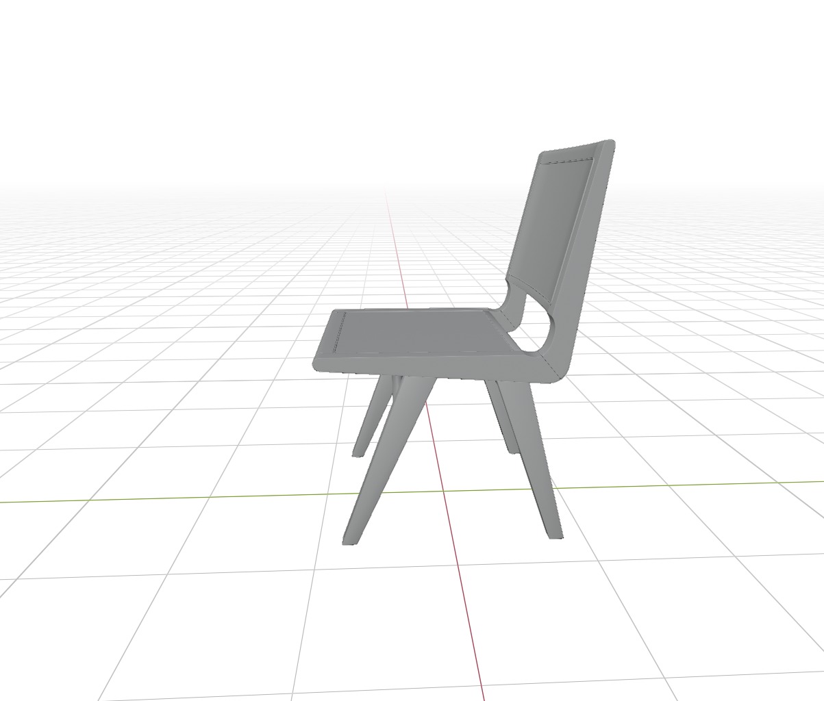 Atticus cane chair- AR-VR 3D model_9