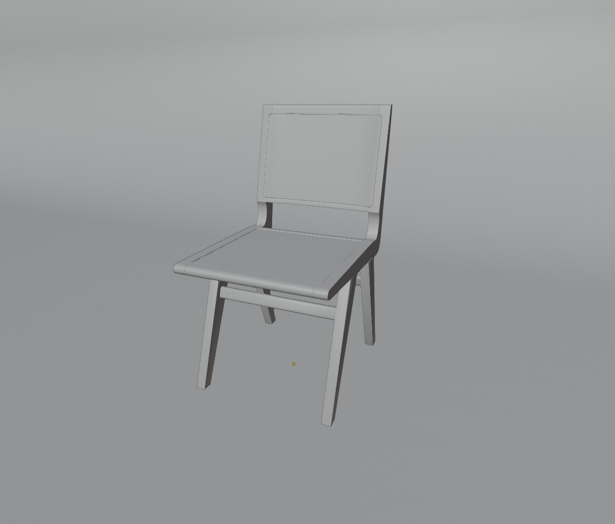 Atticus cane chair- AR-VR 3D model_7