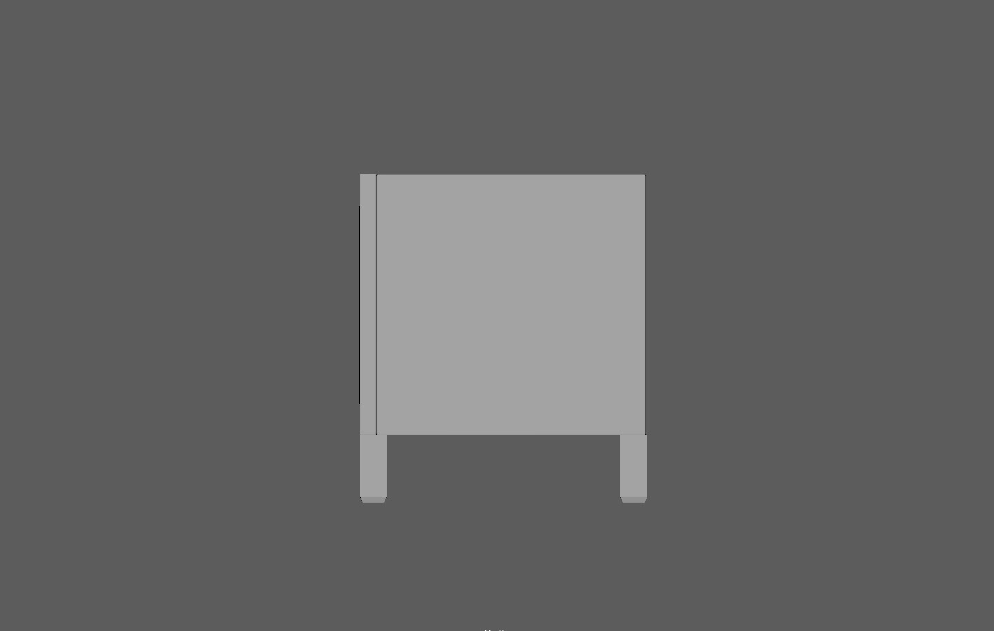 Storage TV Stand Cabinet Low-poly 3D model_19