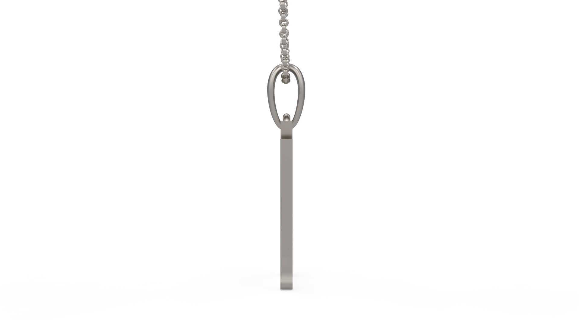 Model 1267 34 Bloody Terror Initial Number Pendant 3D print model_6