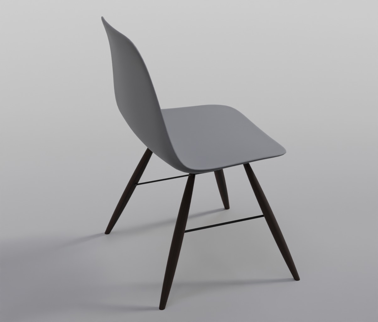 Jordan chair- AR-VR Low-poly 3D model_4