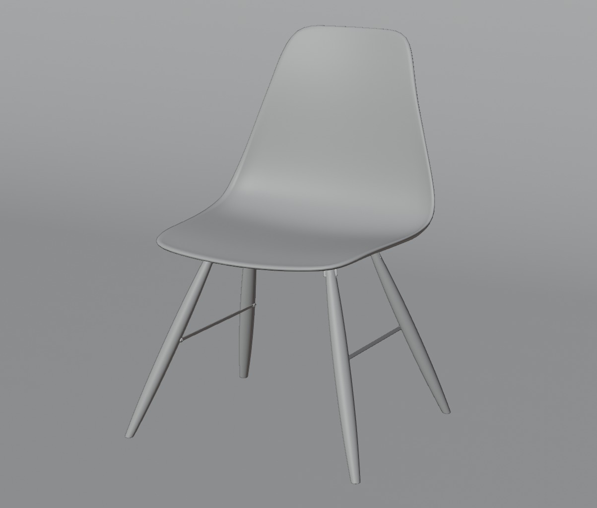 Jordan chair- AR-VR Low-poly 3D model_7