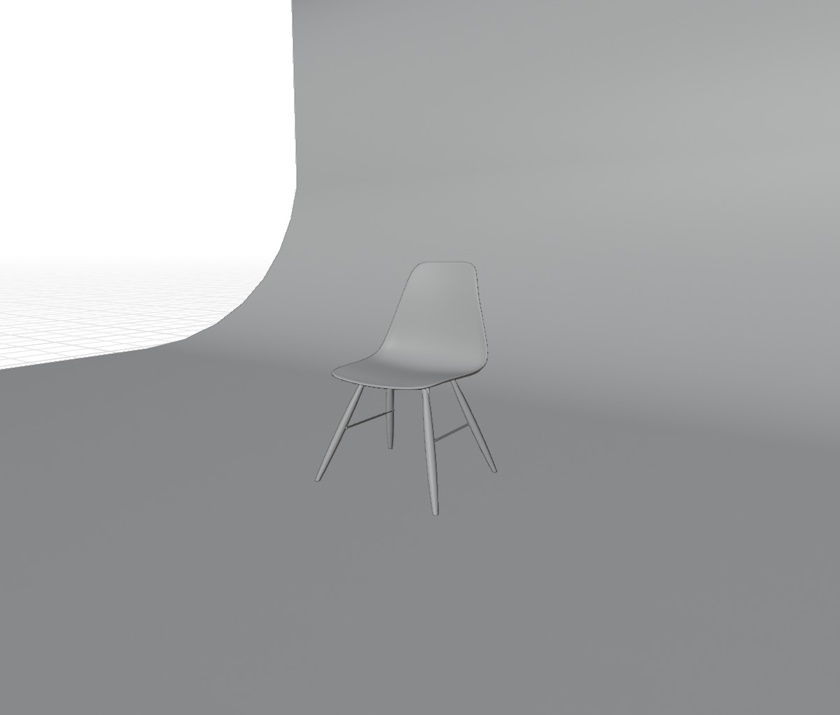 Jordan chair- AR-VR Low-poly 3D model_8