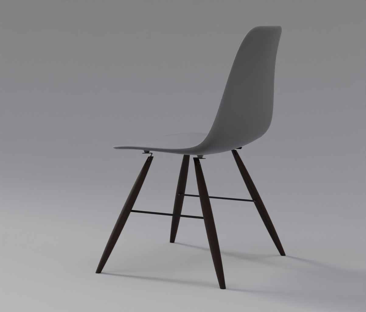 Jordan chair- AR-VR Low-poly 3D model_3