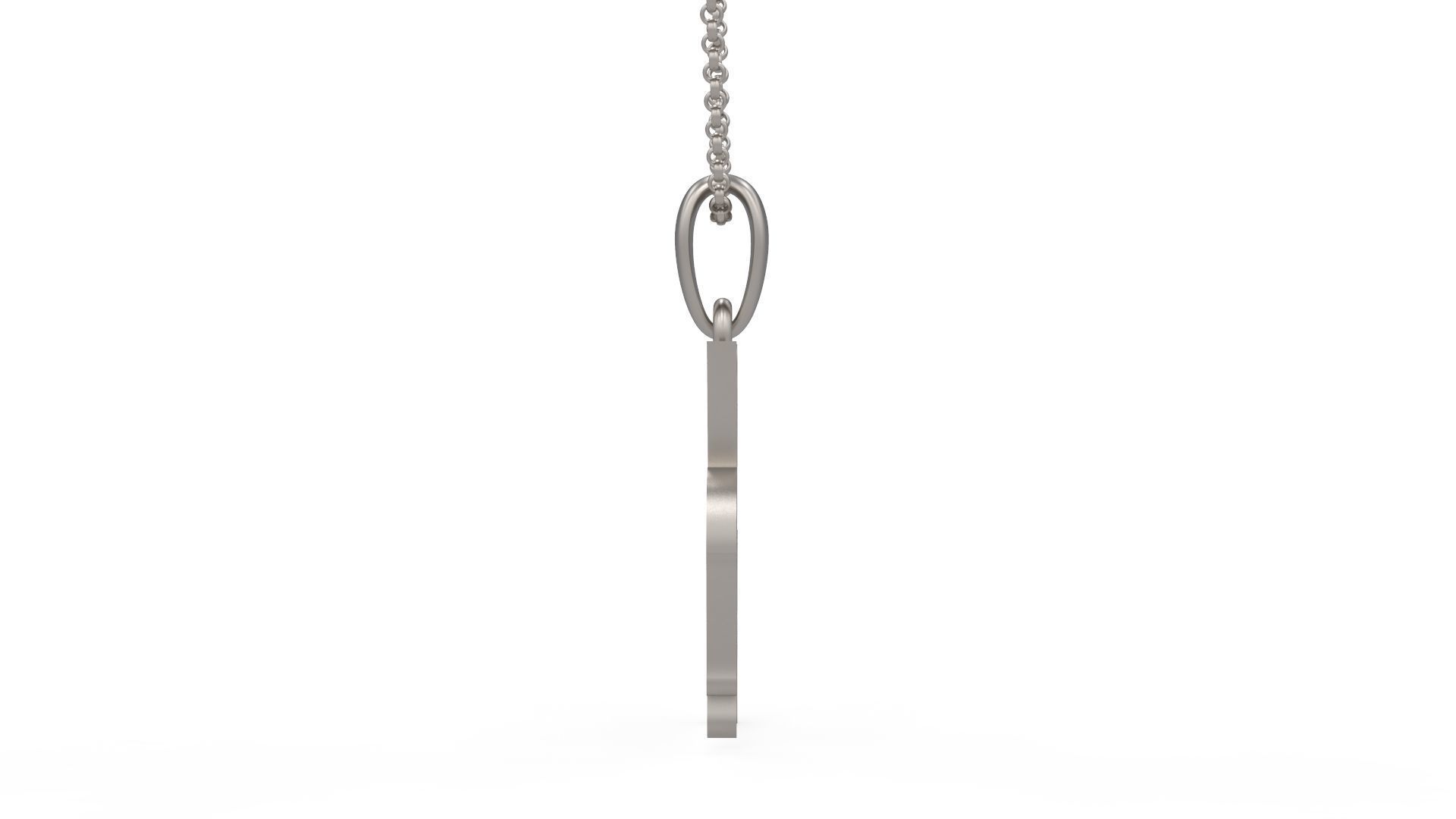 Model 1269 36 Bloody Terror Initial Number Pendant 3D print model_6